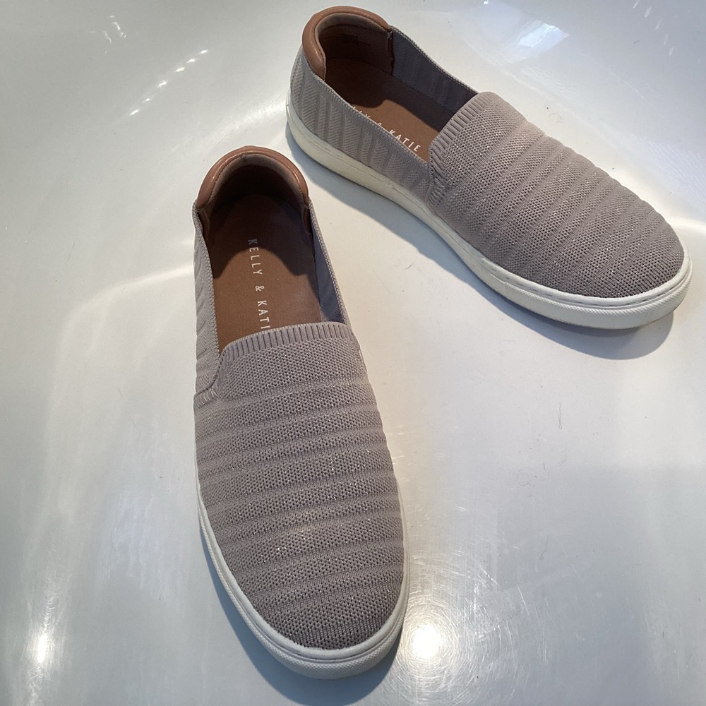 Kelly & Katie Beige Slip-On Loafers